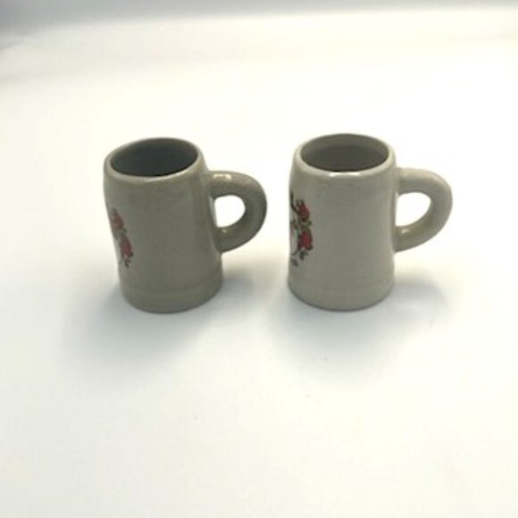 Vtg Mini German Stoneware Beer Steins Mugs Frankfort Stuttgart Koln Munchen - Picture 9 of 14